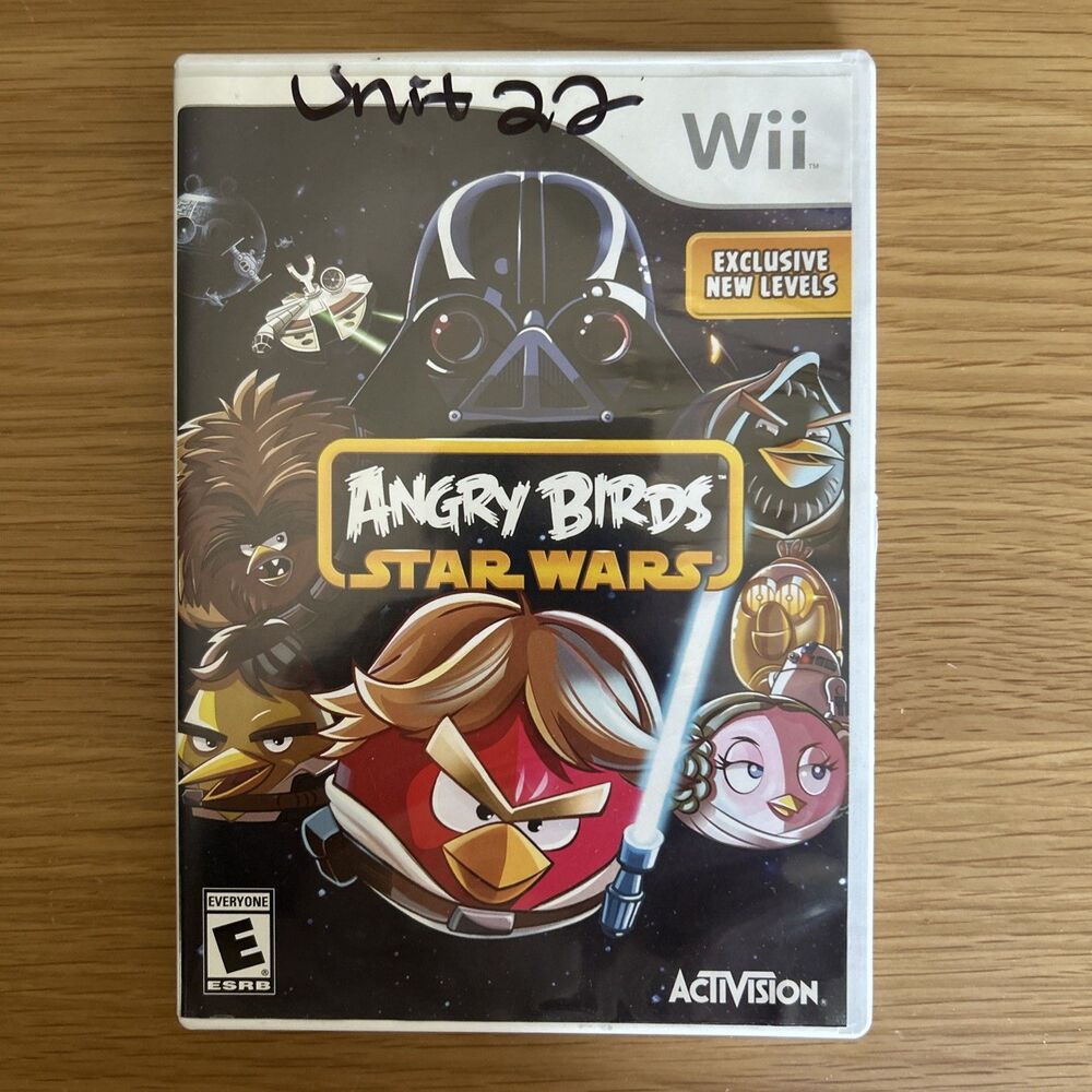 Angry Birds Star Wars (Nintendo Wii, 2013) Case & Game Disc - Tested